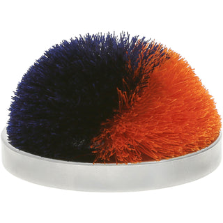 Navy & Orange 2.75" Pom Pom Lid