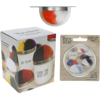 Best Life - Orange & White 5.5 oz - 100% Soy Wax Candle with Pom Pom Lid
Scent: Tranquility