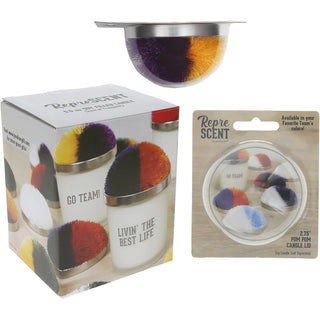 Best Life - Purple & Yellow 5.5 oz - 100% Soy Wax Candle with Pom Pom Lid
Scent: Tranquility