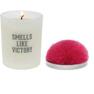 Victory - Hot Pink 5.5 oz - 100% Soy Wax Candle with Pom Pom Lid
Scent: Tranquility