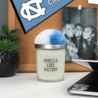 Victory - Light Blue & White 5.5 oz - 100% Soy Wax Candle with Pom Pom Lid
Scent: Tranquility