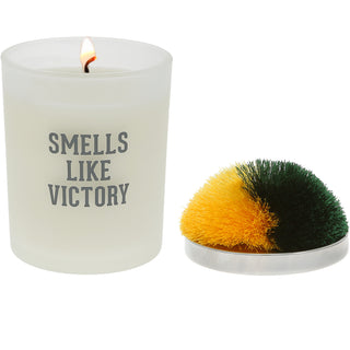 Victory - Green & Yellow 5.5 oz - 100% Soy Wax Candle with Pom Pom Lid
Scent: Tranquility