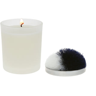 Blank - Navy & White 5.5 oz - 100% Soy Wax Candle with Pom Pom Lid
Scent: Tranquility