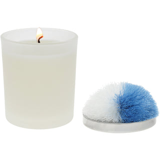 Blank - Light Blue & White 5.5 oz - 100% Soy Wax Candle with Pom Pom Lid
Scent: Tranquility