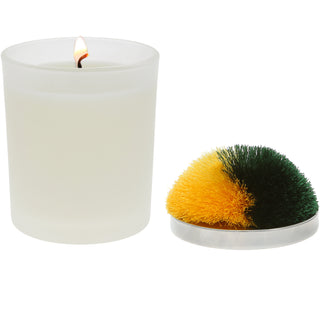 Blank - Green & Yellow 5.5 oz - 100% Soy Wax Candle with Pom Pom Lid
Scent: Tranquility