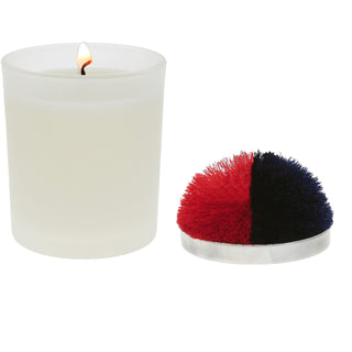 Blank - Red & Navy 5.5 oz - 100% Soy Wax Candle with Pom Pom Lid
Scent: Tranquility