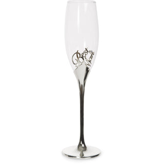 Best Man 8 oz Champagne Flute with Zinc Stem