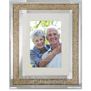 50th Anniversary 9" x 11" Frame (Holds 4" x 6" Photo)