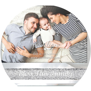 Bless This Family 7.25" x 9.25" Frame (Holds  4" x 6" Photo)