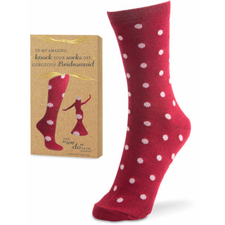 Socks Off - Maroon Ladies Cotton Blend Sock