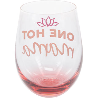 Hot Mama 18 oz Stemless Wine Glass