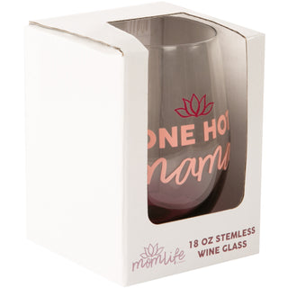 Hot Mama 18 oz Stemless Wine Glass