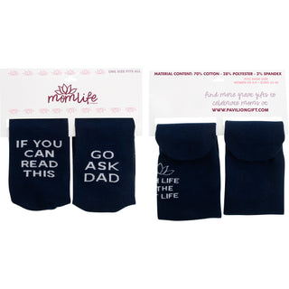 Ask Dad Ladies Cotton Blend Sock