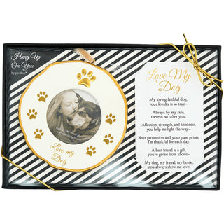 Dog 4" Photo Frame Ornament