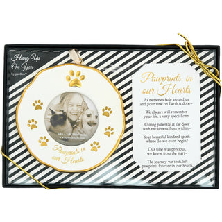 Pawprints 4" Photo Frame Ornament