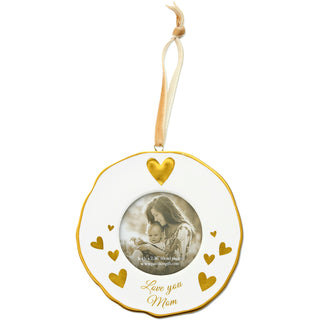 Mom 4" Photo Frame Ornament