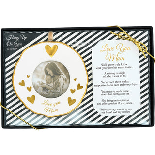 Mom 4" Photo Frame Ornament