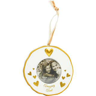 Aunt 4" Photo Frame Ornament