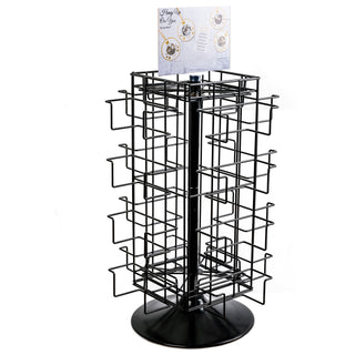 18.5" x 31" Rotating Countertop Displayer 4 Sided Metal Displayer with Header Card
