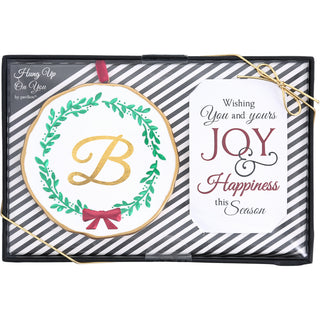 B 4" Monogram Ornament