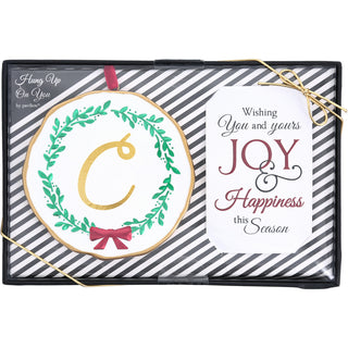 C  4" Monogram Ornament