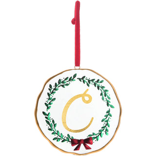 C  4" Monogram Ornament