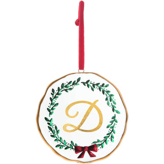 D 4" Monogram Ornament