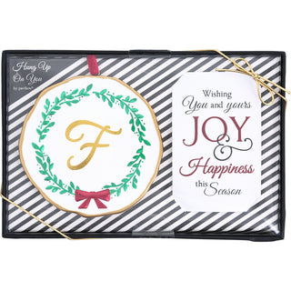 F 4" Monogram Ornament