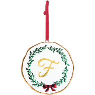 F 4" Monogram Ornament