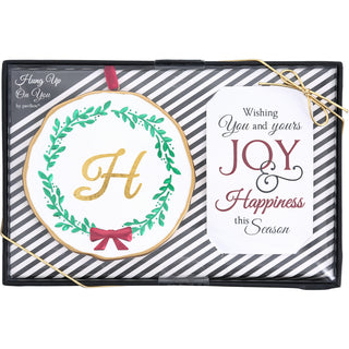 H 4" Monogram Ornament