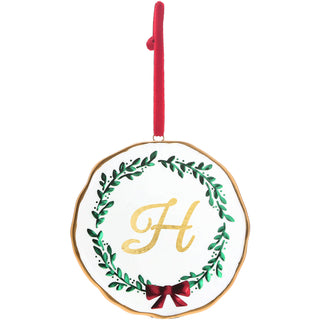 H 4" Monogram Ornament