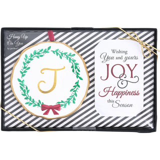 J 4" Monogram Ornament