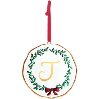 J 4" Monogram Ornament