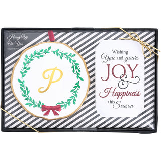 P 4" Monogram Ornament