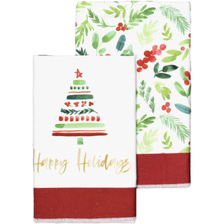 Happy Holidays Tea Towel Gift Set
(2 - 19.75" x 27.5")