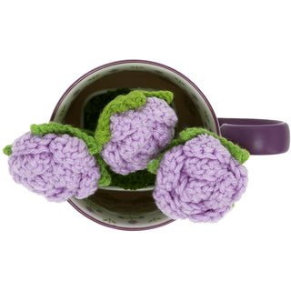 Sister 13 oz Cup with Crocheted Flowers