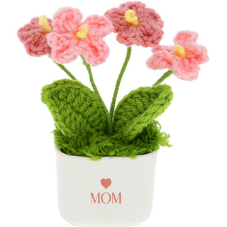 Mother 13 oz Cup with Crocheted Flowers