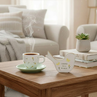 Hello Sunshine 2.5 oz Espresso Cup and Saucer