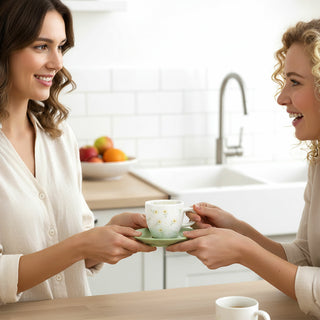 Hello Sunshine 2.5 oz Espresso Cup and Saucer