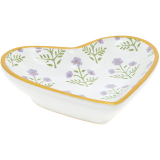 Beautiful Mom 2.5" Trinket Dish & 5mm Silver Plated Sterling Silver Cubic Zirconia Stud Earring Set