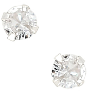 The Best 2.5" Trinket Dish & 5mm Cubic Zirconia Stud Earring Set