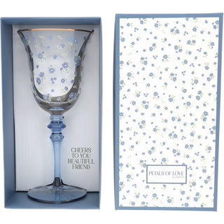 Beautiful Friend Gift Boxed 11 oz Wine Glass