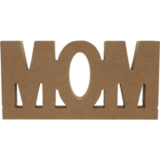 Mom 3.75" MDF Mom Plaque