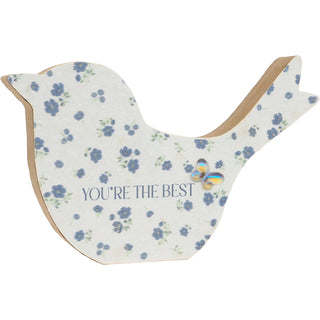 The Best 4" MDF Bird Plaque