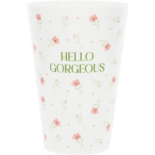 Hello Gorgeous 16 oz Reusable Plastic Cups (Set of 8)