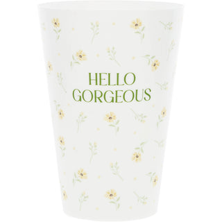 Hello Gorgeous 16 oz Reusable Plastic Cups (Set of 8)