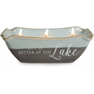 At The Lake Triple Wick 10 oz Soy Wax Candle
Scent: Tranquility