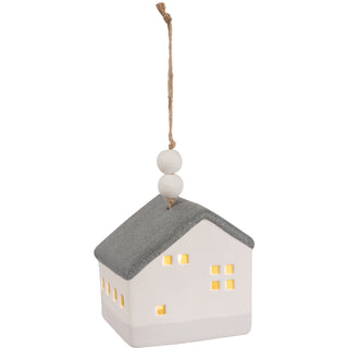 Friends 3.75" LED Lit Hanging Porcelain House