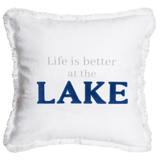 Lake 18" Throw Pillow Cover