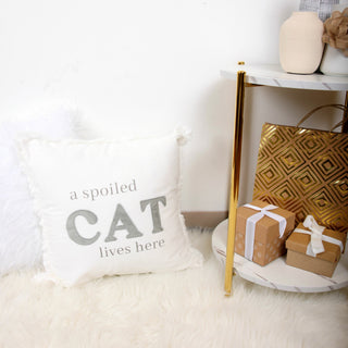 Spoiled Cat 18" Throw Pillow Cover